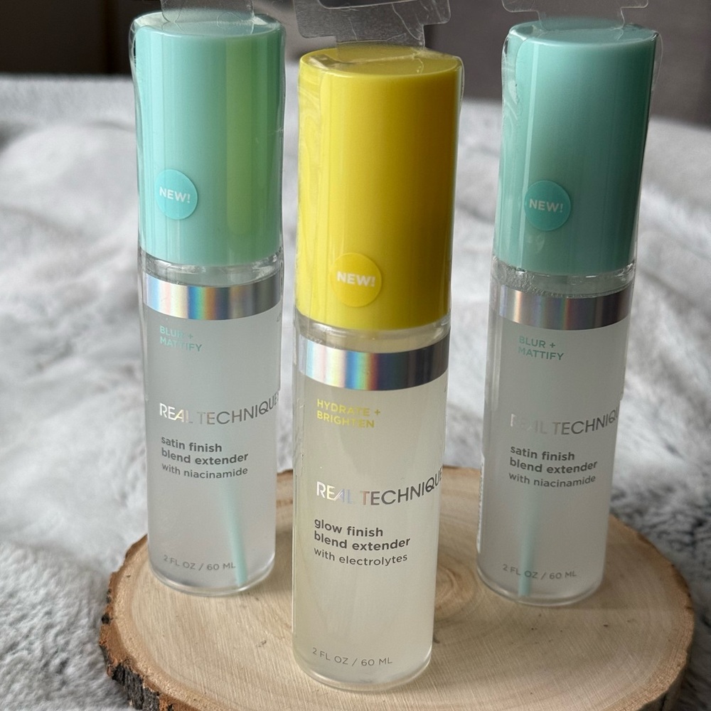***BRAND NEW***Real Techniques Sponge+ Makeup Setting Spray for Face****Set of 3